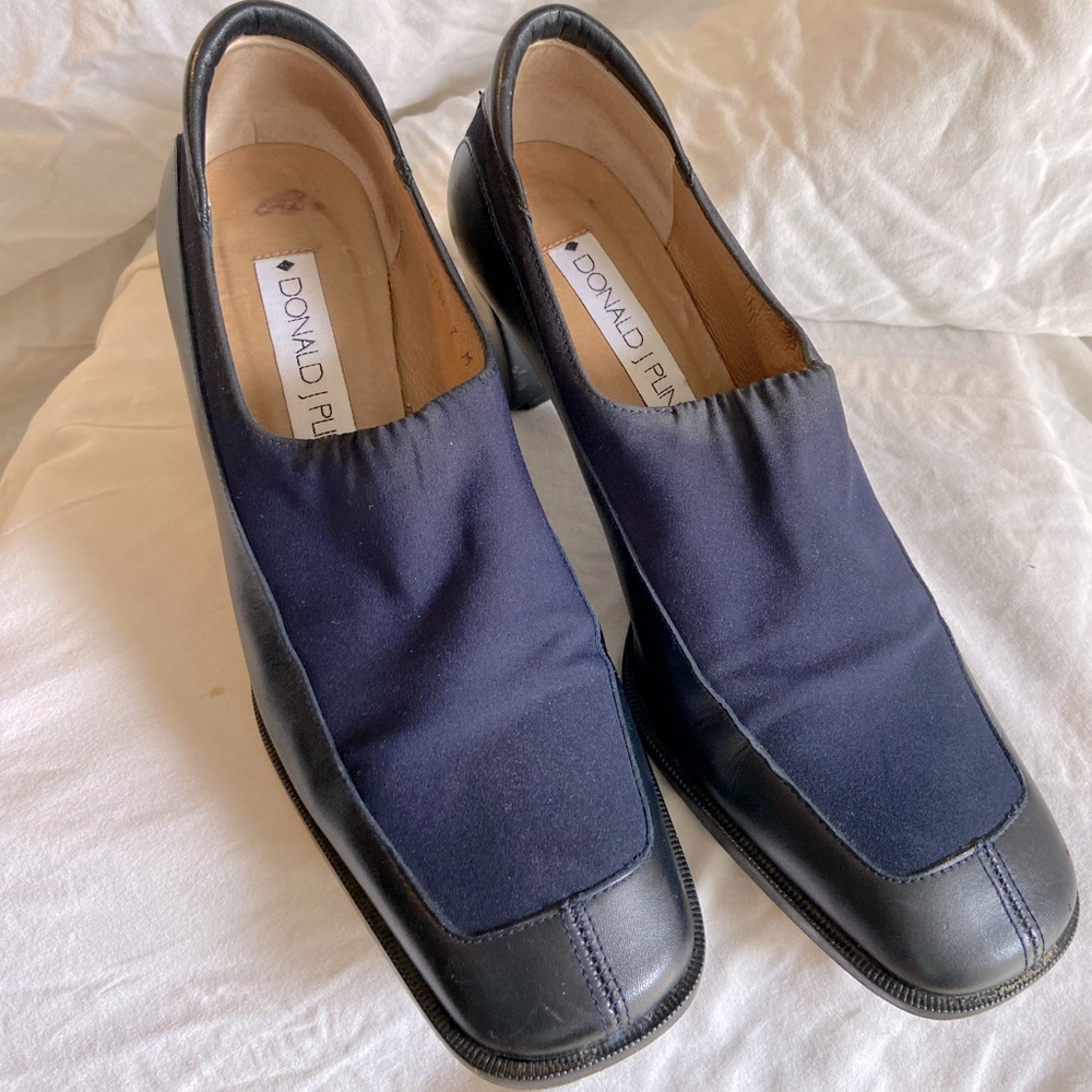 Donald Pliner Navy and Black Vintage Shoes